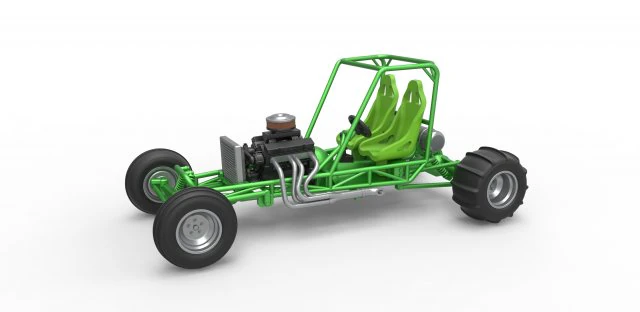 Old school water pumper Sand buggy Version 2 Scale 1 to 25 3D Print Model .c4d .max .obj .3ds .fbx .stl .blend 