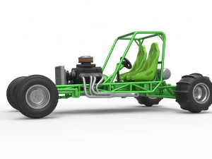 Old school water pumper Sand buggy Version 2 Scale 1 to 25 3D Print Model