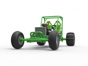 Old school water pumper Sand buggy Version 2 Scale 1 to 25 Modelo de Impressão 3D