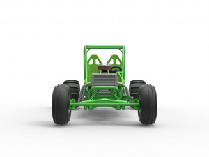 Old school water pumper Sand buggy Version 2 Scale 1 to 25 Modelo de Impressão 3D