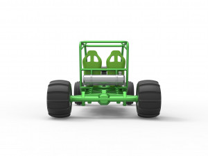 Old school water pumper Sand buggy Version 2 Scale 1 to 25 Modelo de Impressão 3D