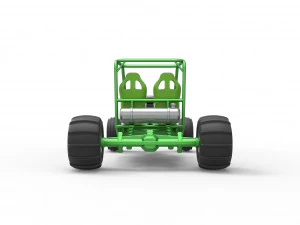 Old school water pumper Sand buggy Version 2 Scale 1 to 25 3D Print Model