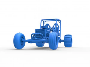 Old school water pumper Sand buggy Version 2 Scale 1 to 25 3D Print Model