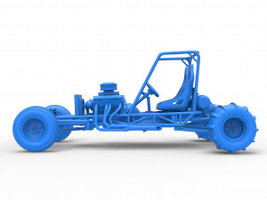 Old school water pumper Sand buggy Version 2 Scale 1 to 25 Modelo de Impressão 3D