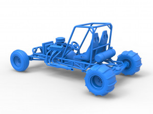 Old school water pumper Sand buggy Version 2 Scale 1 to 25 Modelo de Impressão 3D