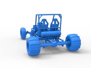 Old school water pumper Sand buggy Version 2 Scale 1 to 25 3D Print Model