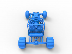 Old school water pumper Sand buggy Version 2 Scale 1 to 25 Modelo de Impressão 3D