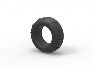 Dune buggy front tire 12 Scale 1 to 25 3D 打印模型