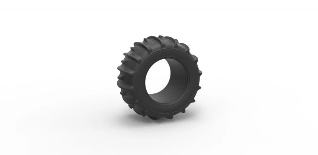 Dune buggy rear tire 30 Scale 1 to 25 3D Print Model .c4d .max .obj .3ds .fbx .stl .blend