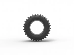 Dune buggy rear tire 30 Scale 1 to 25 3D Print Model