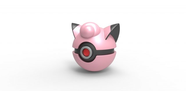 Clefairy orb 3D Print Model .c4d .max .obj .3ds .fbx .stl .blend 