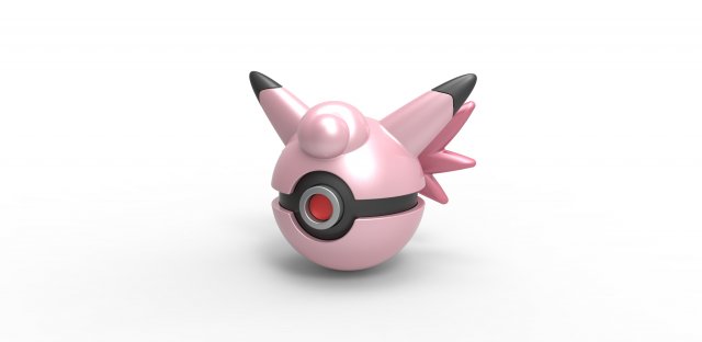 Clefable orb 3D-Druckmodell .c4d .max .obj .3ds .fbx .stl .blend 
