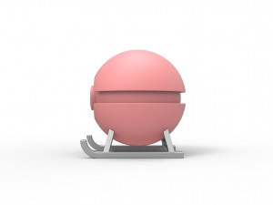 Pokeball Sled stand 3D Baskı Modeli