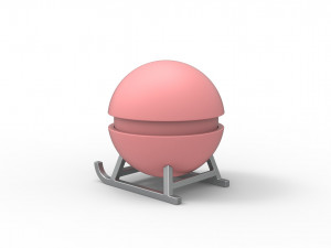 Pokeball Sled stand 3D Baskı Modeli