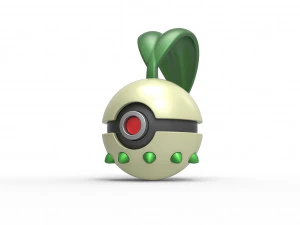 Chikorita orb 3D Print Model