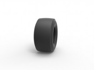Dragster rear tire Scale 1 to 25 3D Baskı Modeli