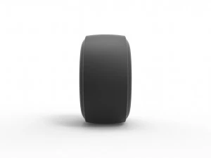 Dragster rear tire Scale 1 to 25 3D Print Model