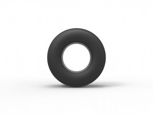 Dragster rear tire Scale 1 to 25 3D Baskı Modeli