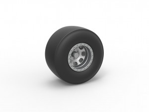 Dragster rear wheel Scale 1 to 25 3Dプリントモデル