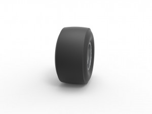 Dragster rear wheel Scale 1 to 25 3Dプリントモデル