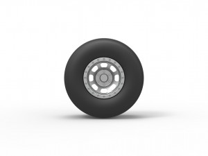 Dragster rear wheel Scale 1 to 25 3Dプリントモデル