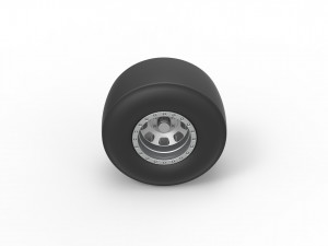 Dragster rear wheel Scale 1 to 25 3Dプリントモデル