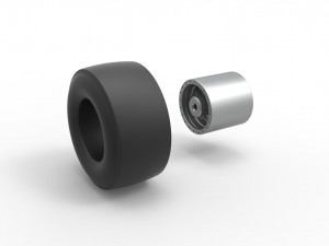 Dragster rear wheel Scale 1 to 25 3Dプリントモデル