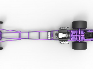 Front engine dragster with V8 Scale 1 to 25 Modèles 3D en vedette