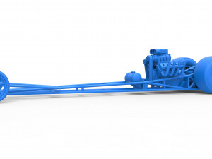 Front engine dragster with V8 Scale 1 to 25 Modèles 3D en vedette