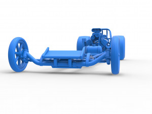 Front engine dragster with V8 Scale 1 to 25 Modèles 3D en vedette