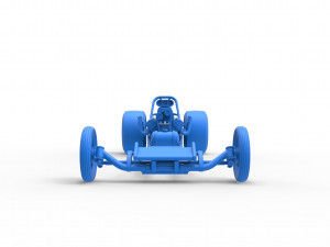 Front engine dragster with V8 Scale 1 to 25 Modèles 3D en vedette