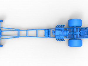 Front engine dragster with V8 Scale 1 to 25 Modèles 3D en vedette