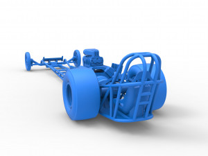 Front engine dragster with V8 Scale 1 to 25 Modèles 3D en vedette