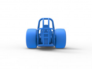 Front engine dragster with V8 Scale 1 to 25 Modèles 3D en vedette