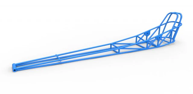 Frame of Front engine dragster Scale 1 to 25 3D Print Model .c4d .max .obj .3ds .fbx .stl .blend