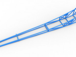 Frame of Front engine dragster Scale 1 to 25 3D-printmodel