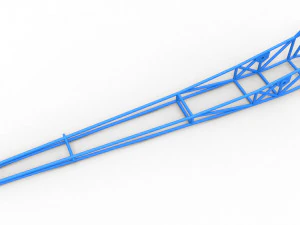 Frame of Front engine dragster Scale 1 to 25 3D Print Model