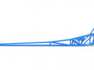 Frame of Front engine dragster Scale 1 to 25 3D-printmodel