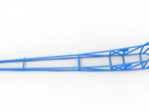 Frame of Front engine dragster Scale 1 to 25 3D Print Model