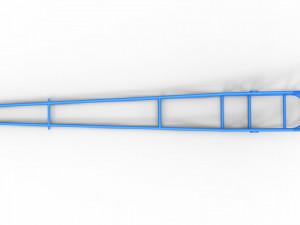 Frame of Front engine dragster Scale 1 to 25 3D-printmodel