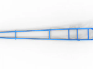 Frame of Front engine dragster Scale 1 to 25 3D Print Model