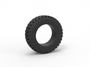 Military truck tire 10 Scale 1 to 24 3D 프린트 모델