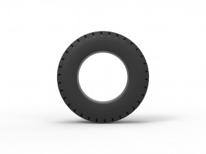 Military truck tire 10 Scale 1 to 24 Modello di stampa 3D