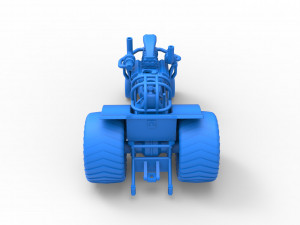Mini Rod pulling tractor 6 Scale 1 to 25 3D Принт Модель