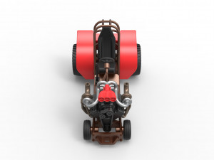 Mini Rod pulling tractor 7 Scale 1 to 25 Model do druku 3D