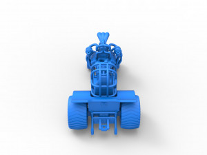 Mini Rod pulling tractor 7 Scale 1 to 25 Model do druku 3D