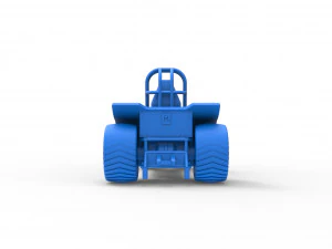 Mini Rod pulling tractor 7 Scale 1 to 25 3D Print Model