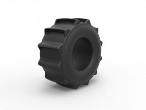 Dirt dragster rear tire 3 Scale 1 to 25 3D Принт Модель