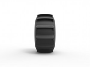 Dirt dragster rear tire 3 Scale 1 to 25 3D Принт Модель