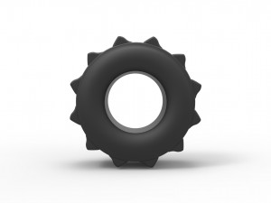 Dirt dragster rear tire 3 Scale 1 to 25 3D Принт Модель
